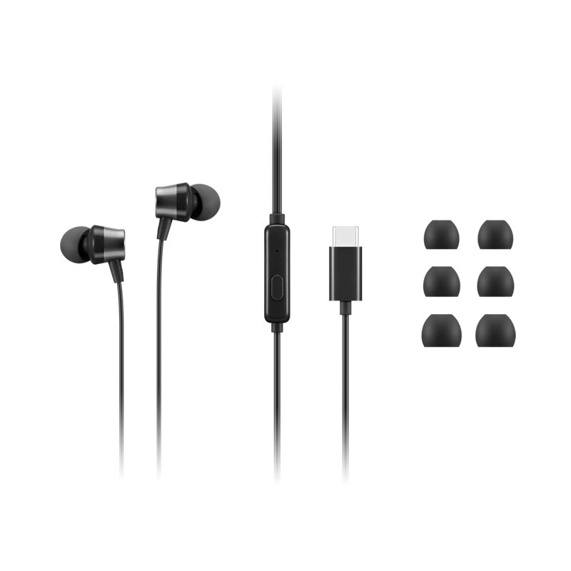 Auriculares internos Lenovo con cable USB-C - Imagen 2