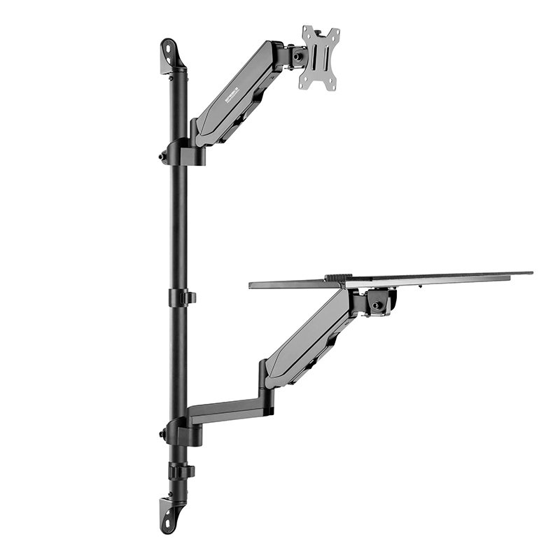 Soporte de pared + bandeja para teclado para monitor SpeaKa Professional SP-MM-710 - Imagen 2