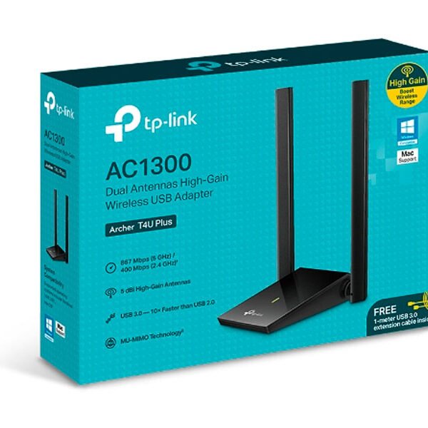 ADAPTADOR USB TP-LINK AC1300 DOBLE BANDA ARCHER T4U PLUS WIRELESS