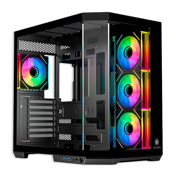 CASE ANTRYX FX 800 INFINITY ARGB FAN X4 USB TIPO-C (AC-FX800K) BLACK S/FUENTE