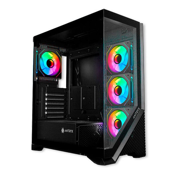 CASE ANTRYX FX650 ARGB FAN X4 VIDRIO TEMPLADO AC-FX650K S/FUENTE