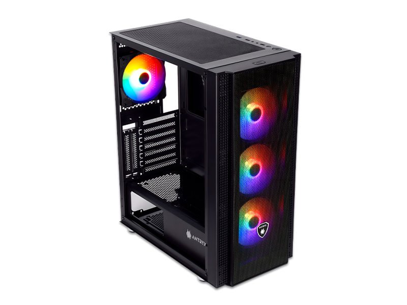 CASE ANTRYX RX-265 B500W FRGB FAN X4 VIDRIO TEMPLADO (AC-RX265KFR-500CP) - Imagen 2