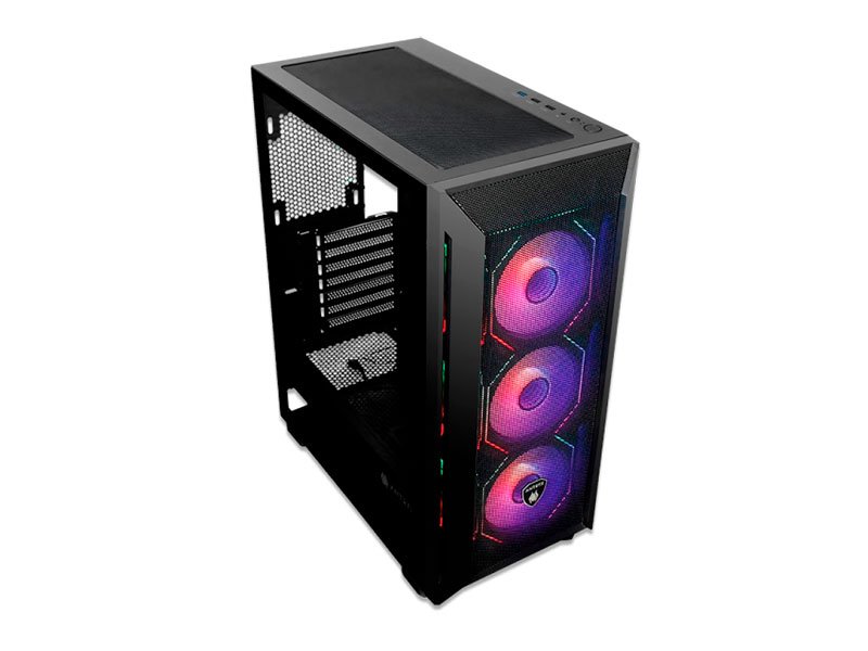 CASE ANTRYX RX 550 ARGB FAN X3 VIDRIO TEMPLADO AC-RX550K S/FUENTE - Imagen 2