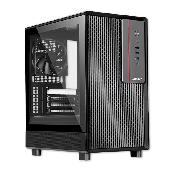 CASE ANTRYX XTREME MICRO XM-410 C/F B500W VIDRIO TEMPLADO (AC-XM410-500CP)