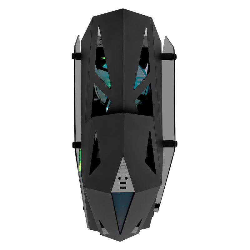 Case gamer TEROS TE-1314G, Mid Tower, USB 3.0 / USB 2.0, audio, ventilador ARGB, negro - Imagen 3