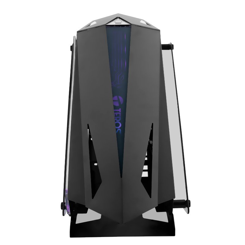 Case gamer TEROS TE-1314G, Mid Tower, USB 3.0 / USB 2.0, audio, ventilador ARGB, negro - Imagen 2