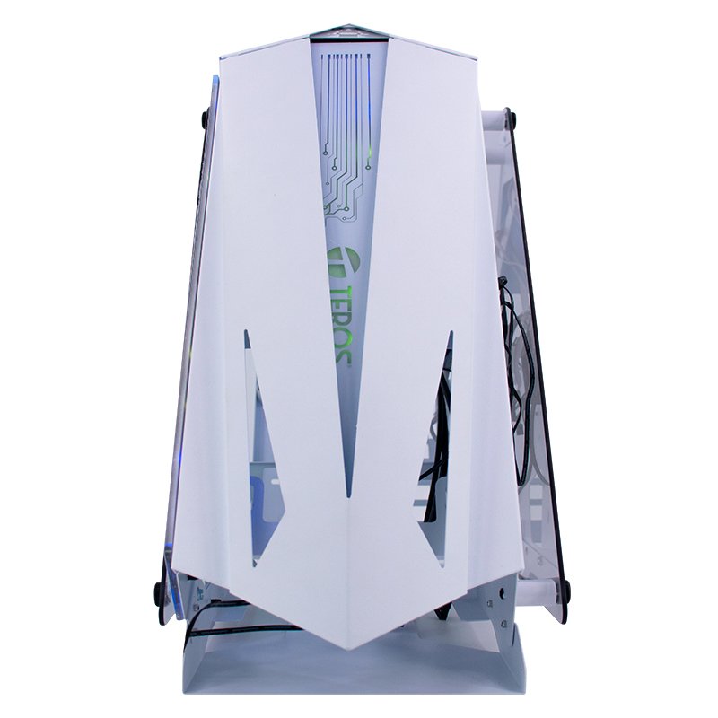 Case gamer TEROS TE-1316G, Mid Tower, USB 3.0 / USB 2.0, audio, ventilador ARGB, blanco - Imagen 3