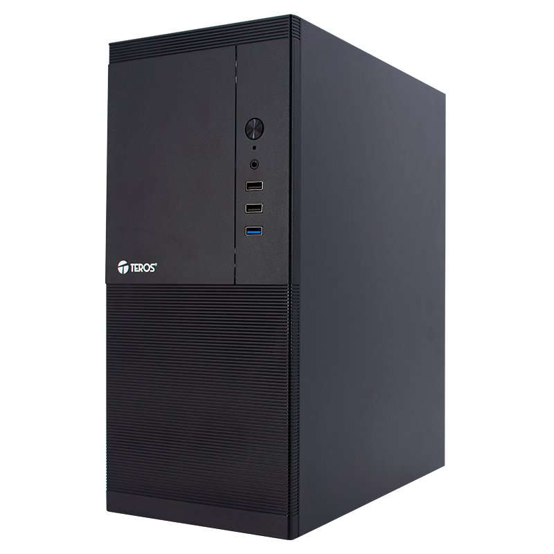 Case TEROS TE-1033S, Mini Tower ATX, 250 W, USB 3.0 / 2.0, audio HD, negro - Imagen 3