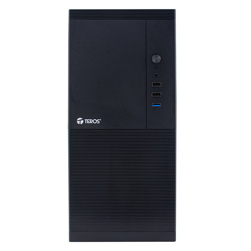 Case TEROS TE-1033S, Mini Tower ATX, 250 W, USB 3.0 / 2.0, audio HD, negro - Imagen 2