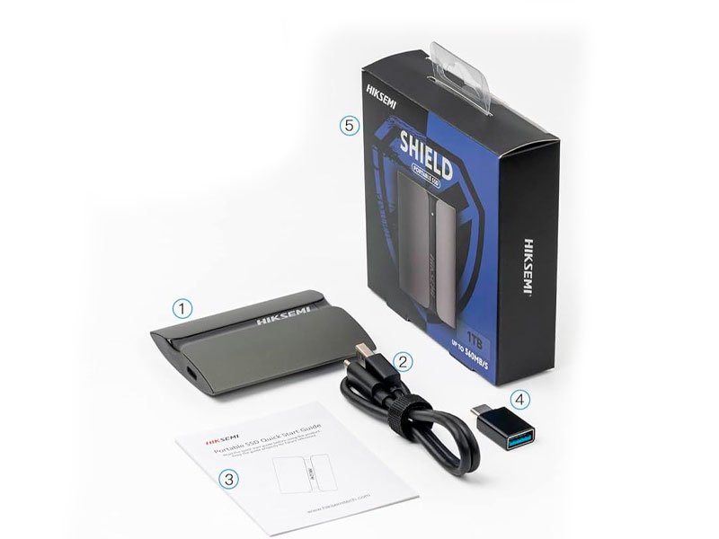 DISCO SOLIDO HIKSEMI 1TB EXTERNO TIPO-C 560MB/ S BLACK