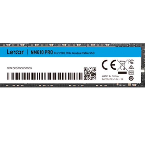 DISCO SOLIDO LEXAR NM610 PRO 1TB M.2 2280 PCIe R 330MB/S W 2600MB/S