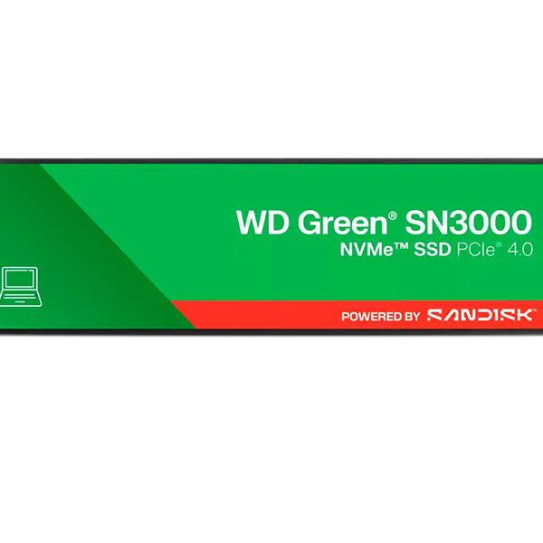 DISCO SOLIDO WESTER DIGITAL GREEN 1TB M.2 SN3000 NVMe 2280 PCIe Gen 4.0