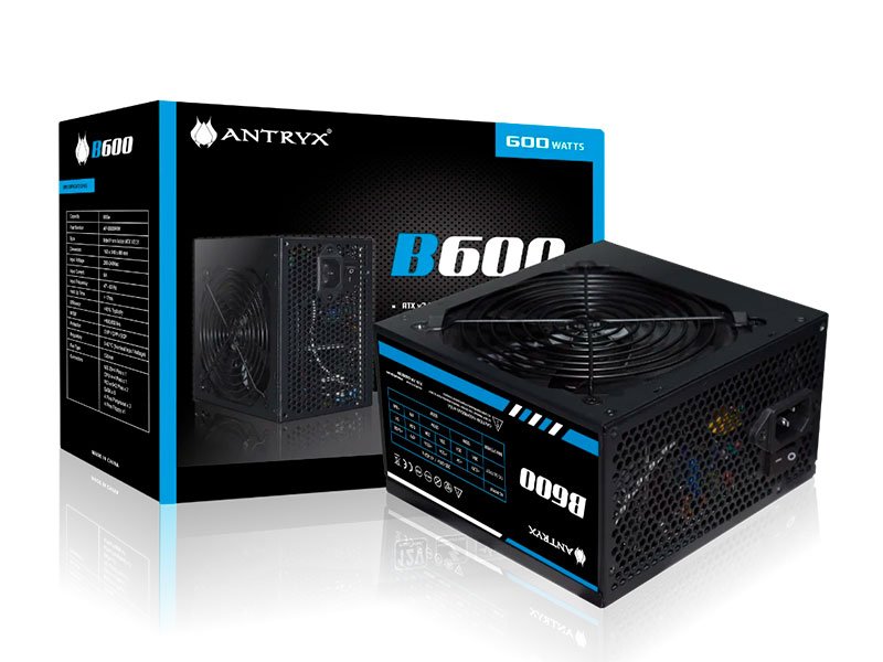 FUENTE DE PODER ANTRYX B600W ATX 2.3 BOX (AP-B600RBV)