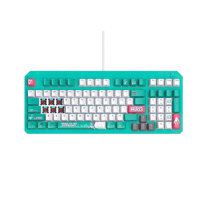 Teclado Asus Tuf Gaming K3 Gen II Hatsune Miku Edition, USB, RGB - Imagen 3