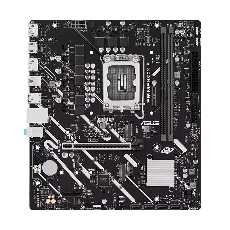 Motherboard ASUS PRIME H810M-E, Chipset Intel H810, LGA 1851, mATX - Imagen 2