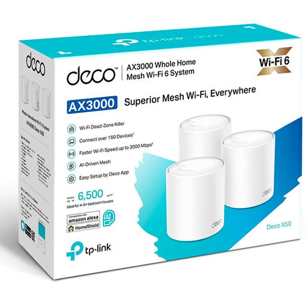 MESH TP-LINK AX3000 DECO X50-3 WIFI 6 KIT X 3