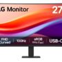 MONITOR LG 27U421A-B CURVO 100HZ/5MS FHD VA/USB-C/HDMI/ 27 pulgadas