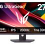 MONITOR LG GAMING 27G610A-B UltraGear G6/ QHD/ 200HZ/ 1MS/ HDMI/ DP/ 27 pulgadas