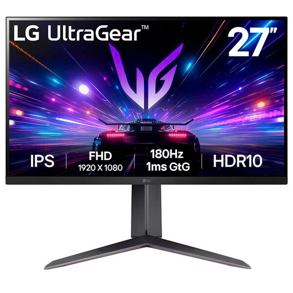 MONITOR LG GAMING ULTRAGEAR 27GS65F-B 27 IPS FHD 180HZ/ 1MS/ HDMI/ DP/ HP-OUT
