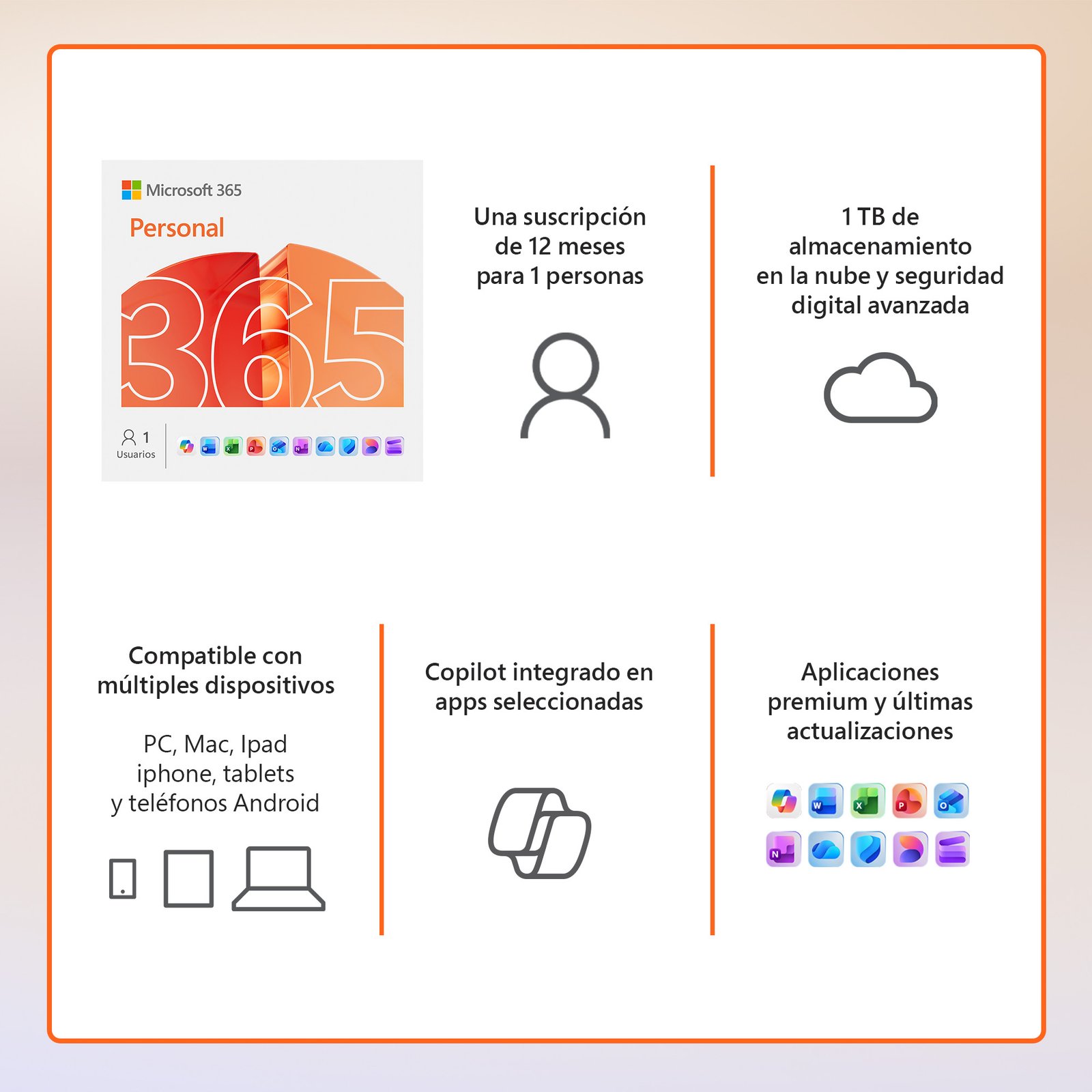 Licenciamiento Virtual (ESD) Microsoft 365 Personal (Licencia de 12 meses / 1 usuario) - Imagen 3