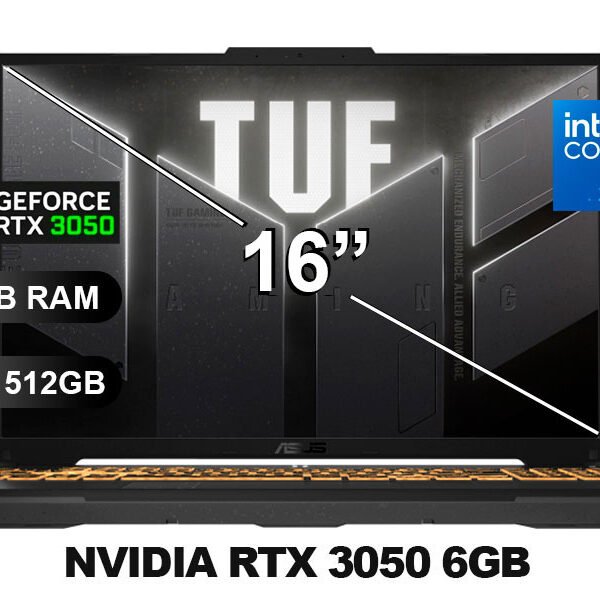 LAPTOP ASUS TUF GAMING FX607VJ-RL009 I5-210H/ 16GB/ SSD512GB/ RTX3050-6GB/ 16