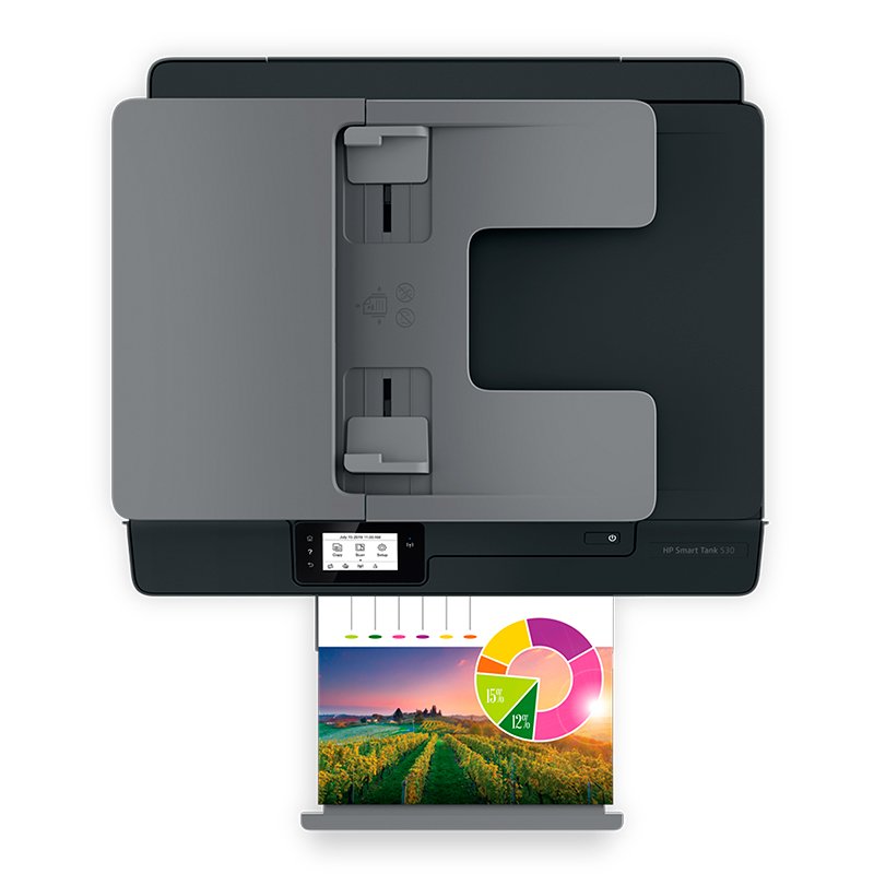 Impresora All-in-one de tinta HP Smart Tank 530, Imprime/Escanea/Copia/Wi-Fi/BT/USB 2.0 - Imagen 2