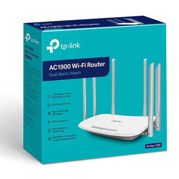 ROUTER TP-LINK ARCHER C86 AC1900 DOBLE BANDA WIRELESS