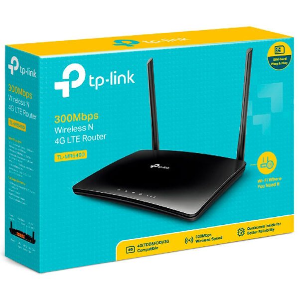 ROUTER TP-LINK TL-MR6400-APAC 4G LTE DSL 300MBPS WIRELESS