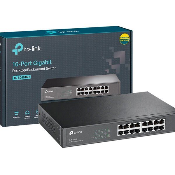 SWITCH TP-LINK 16PORT 10/100/1000 GIBABIT TL-SG1016