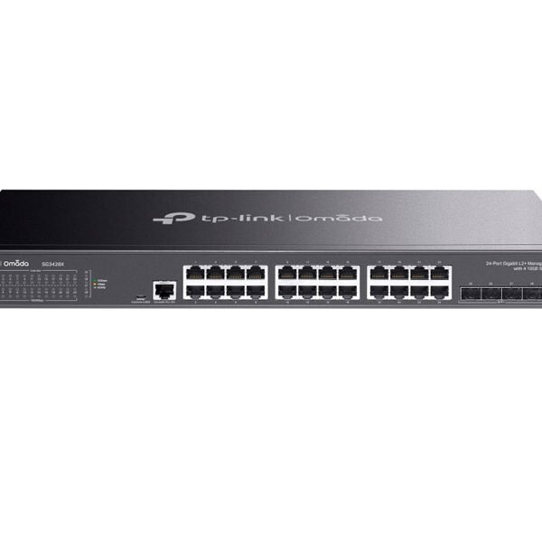 SWITCH TP-LINK OMADA SG3428X 24PORT GIGABIT L2+ MANAGED 4 10GE SFP+ SLOTS