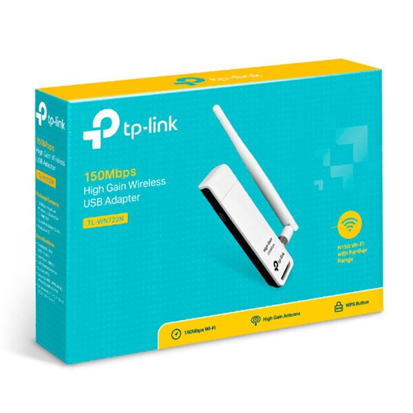 TARJETA DE RED TP-LINK 150MB WN722N ADAPTER USB INALAMBRICO