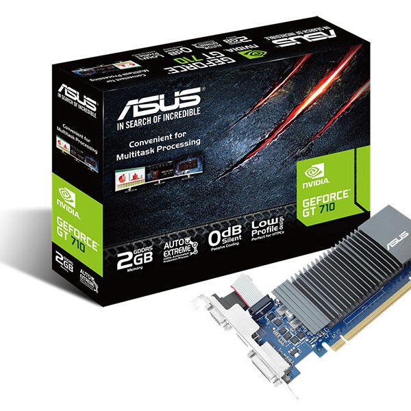 TARJETA DE VIDEO ASUS GEFORCE GT710  2GB SL DDR5 PCI-E 2.0