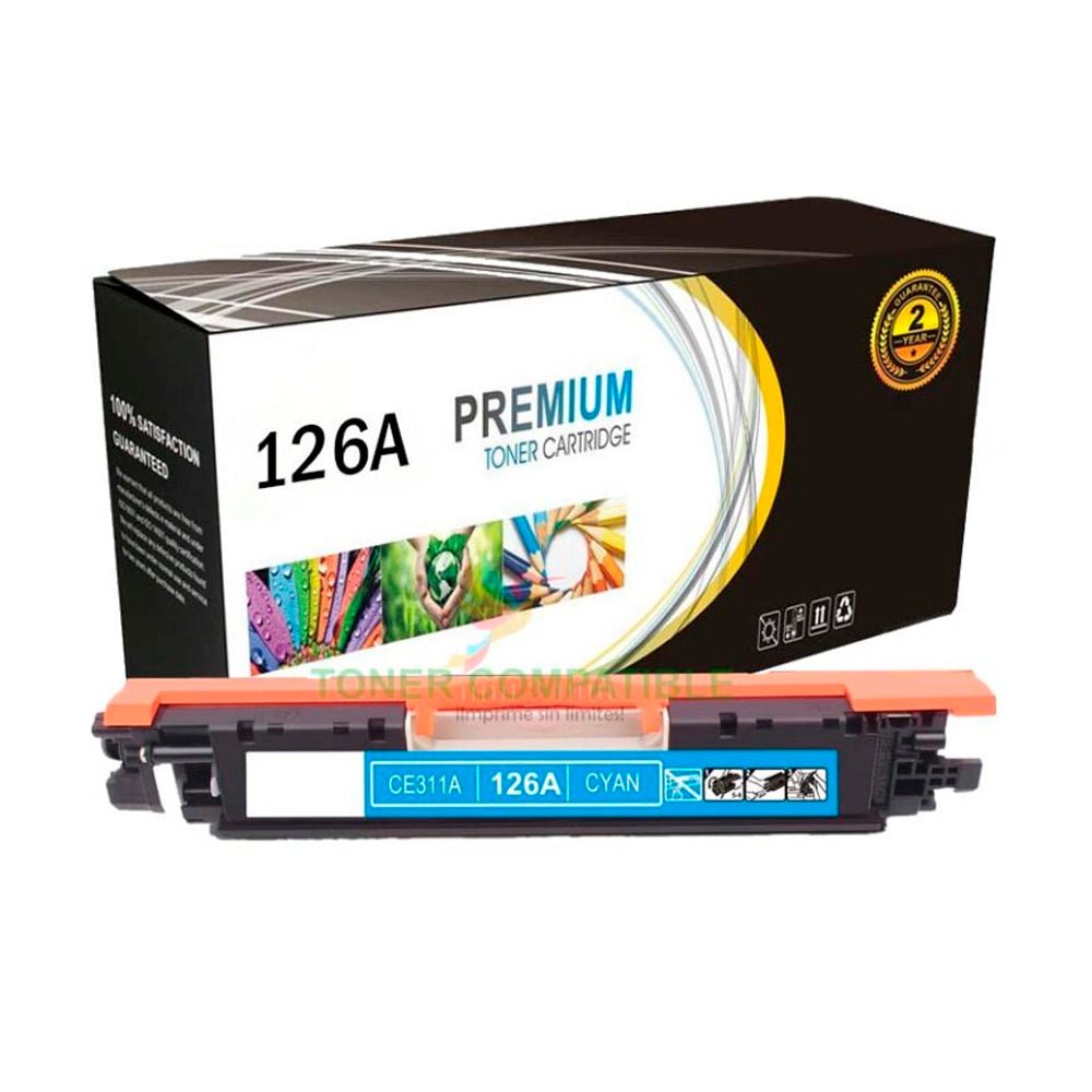 Toner HP Compatible 126A CE311A L.J. CP1025 Cyan 1000 Paginas