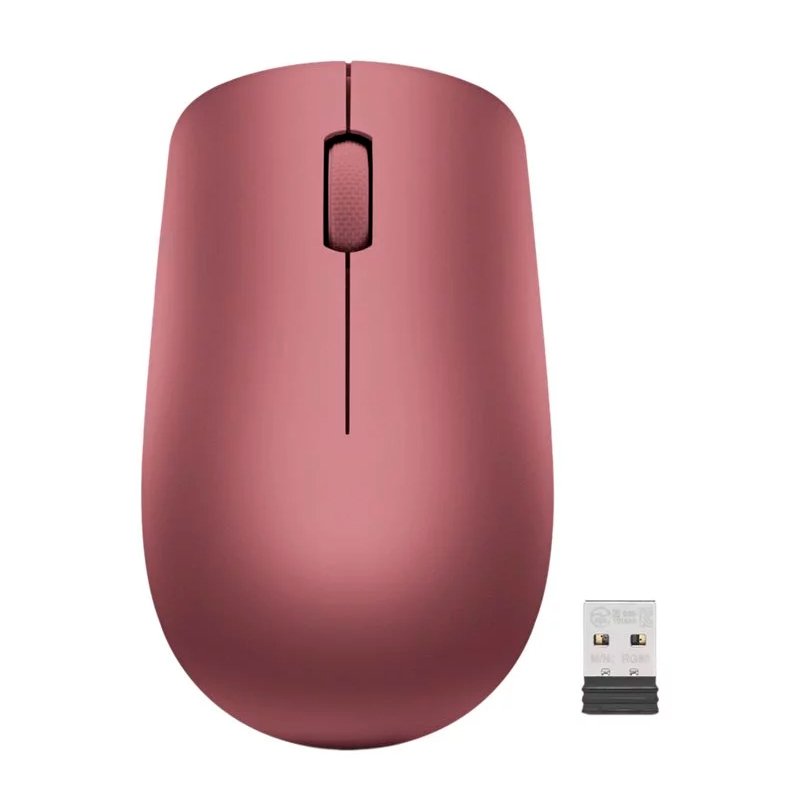Mouse Lenovo 530 Inalambrico/Diseño Ambidextro/Sensor Optico/1200 DPI/Color Rojo Cereza. - Imagen 2