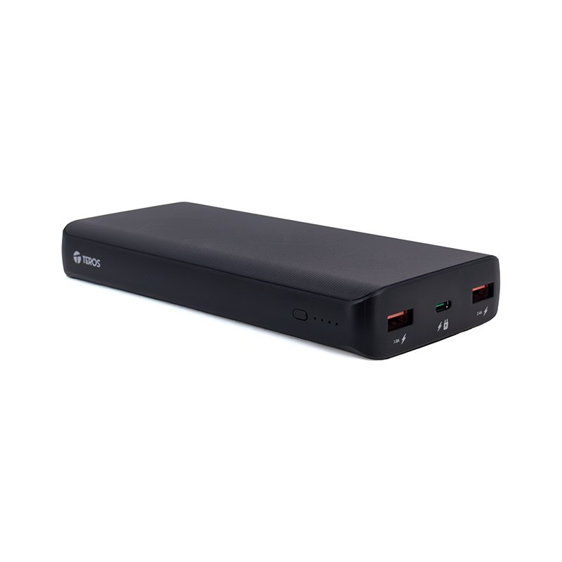 Powerbank TEROS TE-7057N, 20000MAh, USB-A, USB-C, negro - Imagen 3
