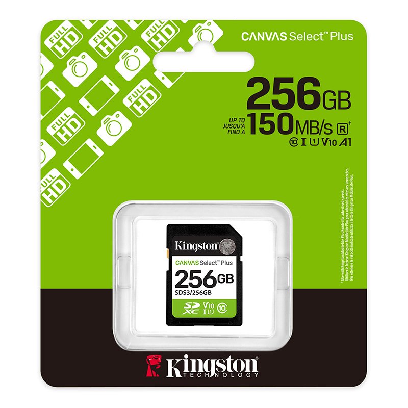 Memoria Card SD Kingston SD Canvas Select Plus 256GB, categoría de velocidad: UHS-I/U1/V10 - Imagen 3