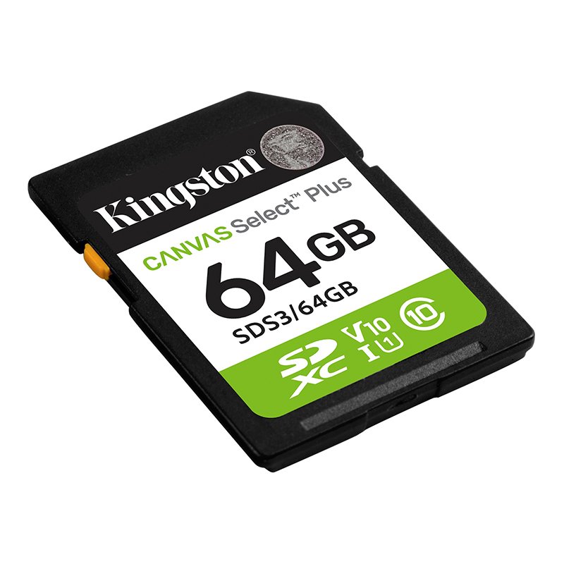 Memoria Card SD Kingston SD Canvas Select Plus, 64GB, categoría de velocidad: UHS-I/U1/V10 - Imagen 2