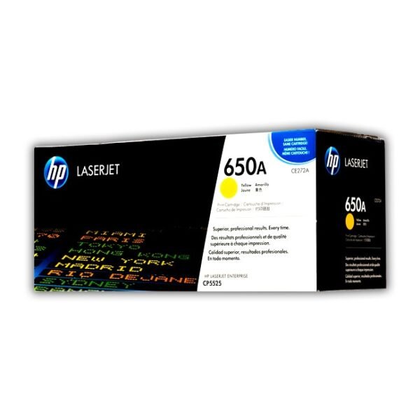 Cartucho de Toner HP CE272A Yellow 650A