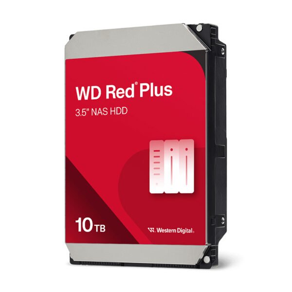 Disco Duro Western Digital NAS WD Red Plus 10 TB 3.5” Sata / 260 MB/s / 7200 RPM