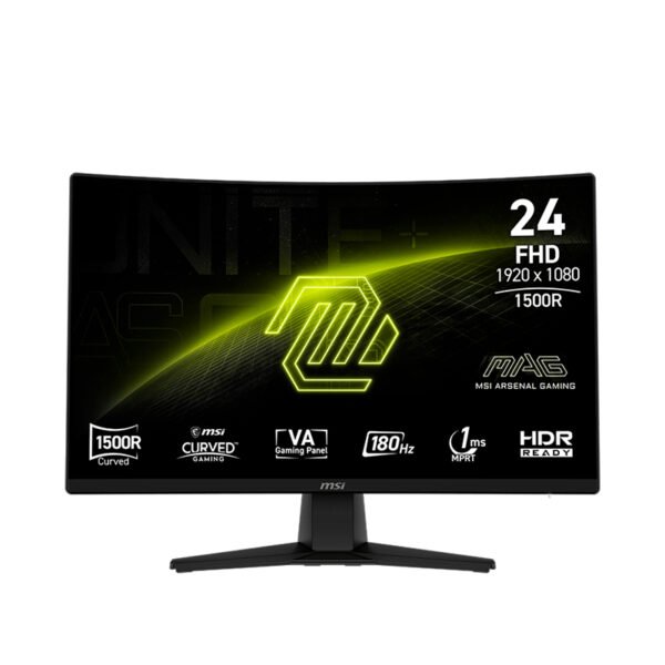 Monitor MSI MAG 242C Curvo (1500R) 23.6, FHD VA, HDMI / DP / Headphone-Out