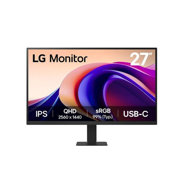 Monitor Plano LG 27U631A-B, 27” QHD IPS,100 Hz, HDMI, HDR10, HDR, USB-C: 15W