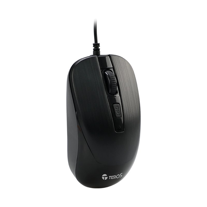 Mouse óptico TEROS TE-5076N, 1600 DPI, USB, 4 botones - Imagen 2