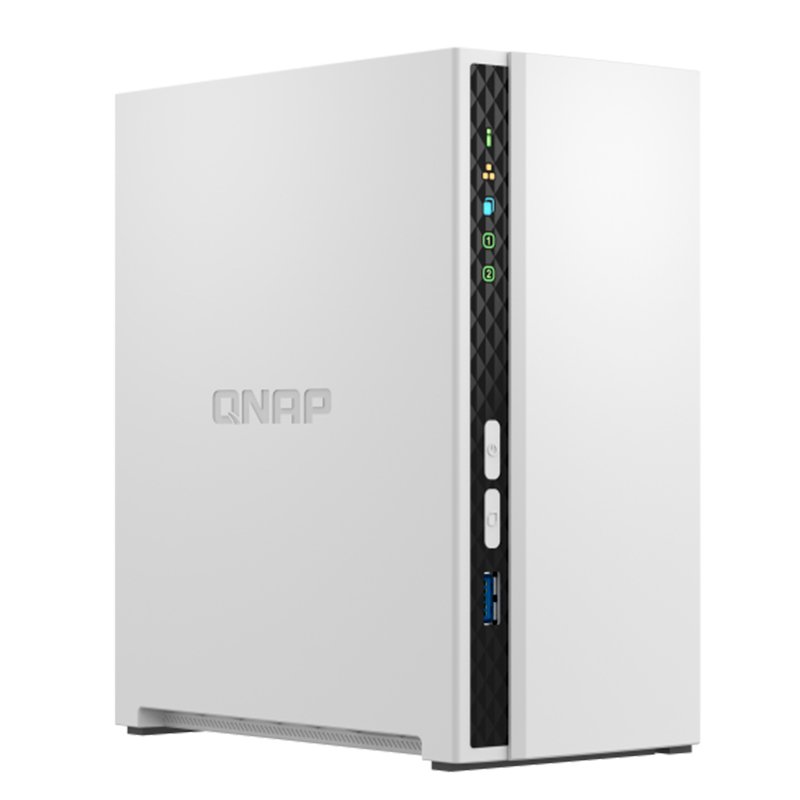 Servidor NAS QNAP TS-233, ARM Cortex A55 4C/2GHz, 2GB RAM(On-Board), Bahias: 2 x 3.5” SATA