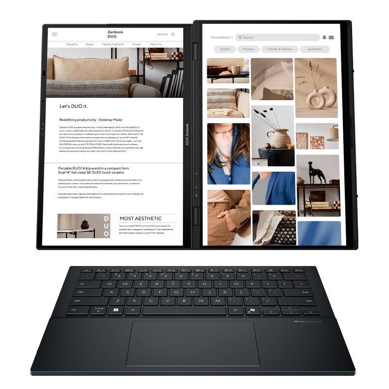 Notebook ASUS UX8406CA-PZ073W 14” 3K OLED Touch Core Ultra 9 285H 2.9/5.4GHz 32GB LPDDR5X - Imagen 3