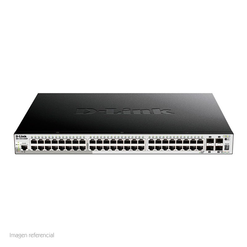 Switch D-Link DGS-1510, 48 RJ-45 GbE, 4 puertos 10G SFP+, PoE. - Imagen 3