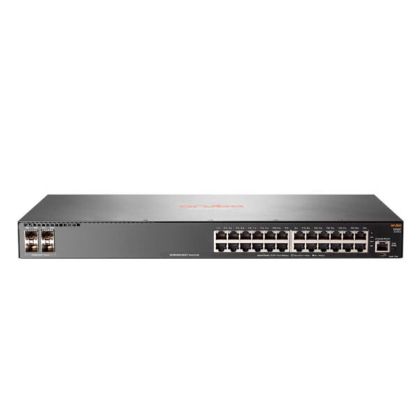 Switch HPE Aruba 2930F, 24 RJ-45 GbE, 4 SFP+ 1/10GbE.