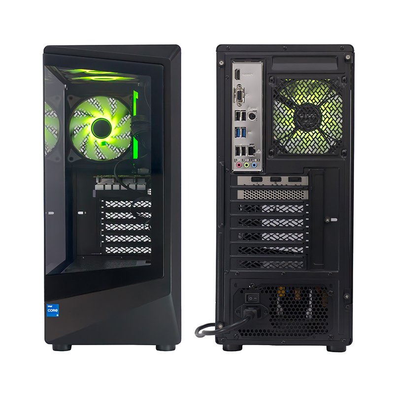 PC TE-8000G Core i5 14400F 2.5/4.7Ghz 16GB DDR4-3200 RTX3050 6GB Ubuntu, negro - Imagen 3