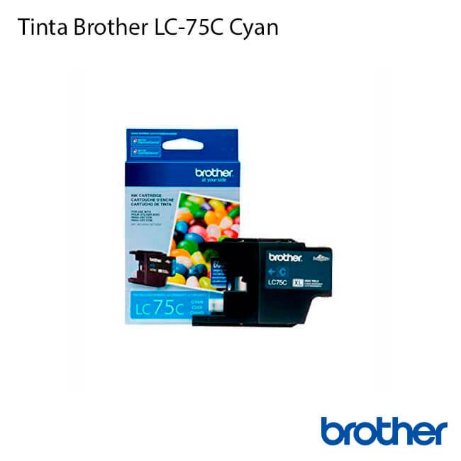 ▷ Tinta Brother LC75C Cyan 【 original 】