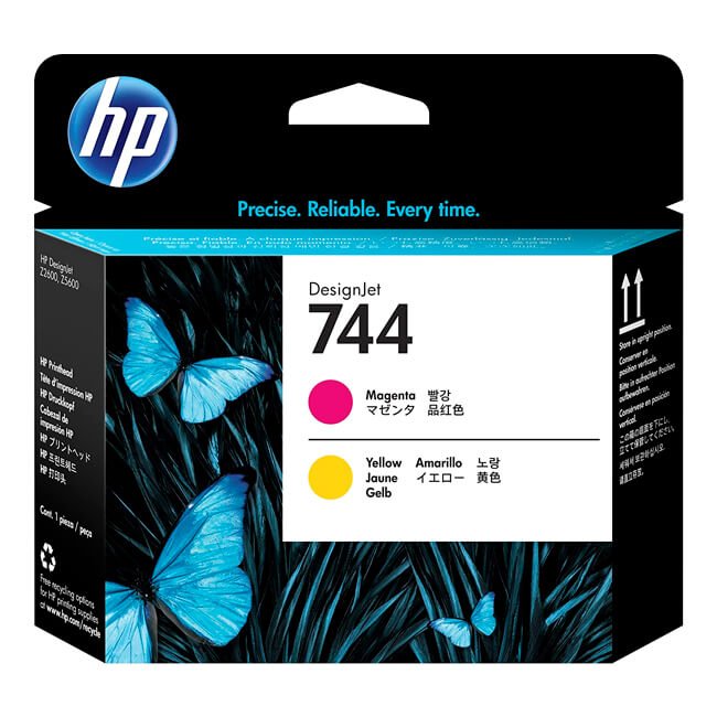 Cabezal HP F9J87A Magenta, Yellow 744 original