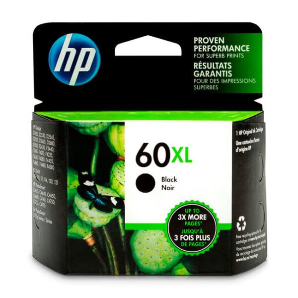 Tinta HP 60XL original CC641WL Negro